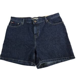 NWT Tommy Hilfiger boyfriend low rise easy fit denim cut off shorts blue 14 6909